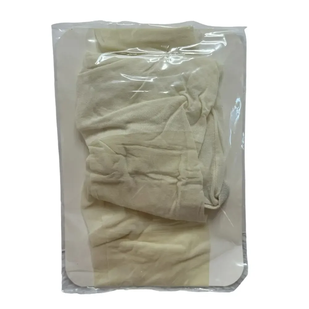 CALVIN KLEIN *NEW* Vintage 1990 Ultra Sheer Light Lycra Pantyhose Ivory Size B
